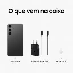 Smartphone Samsung Galaxy S24+, Galaxy AI, Selfie de 12MP, Tela de 6.7" 1-120Hz — imagem 7