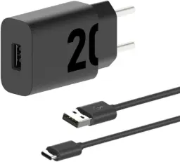 Motorola, Carregador TurboPower 20W, Cabo 1 Metro, Porta USB-A, Cabo USB-C — imagem 1