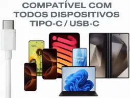 Carregador Turbo Tipo C 33W Com Carregamento Rápido Com Cabo Tipo C Compatível — imagem 7