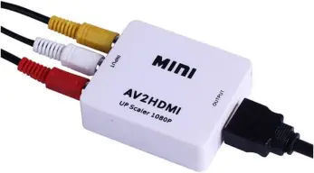 Adaptador Conversor AV RCA para HDMI Escalonamento Hardware Full HD — imagem 2