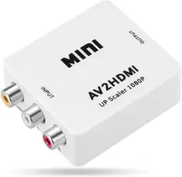 Adaptador Conversor AV RCA para HDMI Escalonamento Hardware Full HD — imagem 1