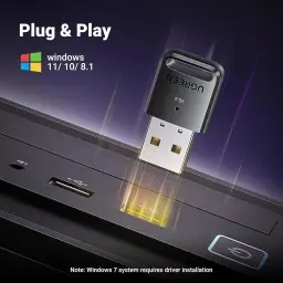 UGREEN Adaptador USB Bluetooth 5.4 para PC, Plug & Play para Windows 11/10/8.1 — imagem 8