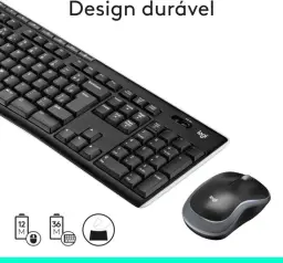 Combo Teclado e Mouse sem fio Logitech MK270 com Teclas de Mídia de Fácil — imagem 6