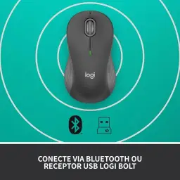 Mouse sem fio Logitech Signature M550 L com Design de Tamanho Padrão — imagem 7
