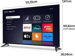 Smart TV 50" Roku Multi 4K Compatível com Alexa e Google Home - TL059M — imagem 3