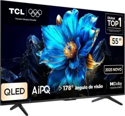 Smart TV TCL 55 Polegadas QLED 4K P7K WiFi Bluetooth Google TV HDR10+ Dolby — imagem 2