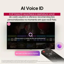 Smart TV 4K 65" LG QNED evo MiniLED 65QNED85 Processador α8 AI Ger2 Painel — imagem 8