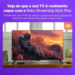 Roku Streaming Stick Plus 4K 2025 | Dispositivo de streaming para TV 4K com — imagem 4