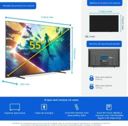 PHILIPS, Smart TV Ambilight 55" 4K, 55PUG8100/78, Comando de Voz — imagem 10