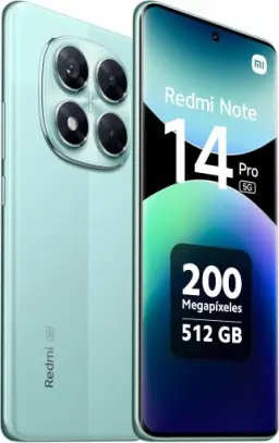 Smartphone Xiaomi Redmi Note 14 Pro 5G Coral Green (Verde) 12GB RAM 512GB ROM — imagem 2