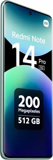 Smartphone Xiaomi Redmi Note 14 Pro 5G Coral Green (Verde) 12GB RAM 512GB ROM — imagem 4