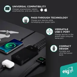 Power Bank Pro 20000mAH, Bateria Portátil Universal, Carga Rápida — imagem 4