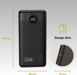 I2GO, Carregador Portátil (Power Bank) Ultra Rápido 10000mAh — imagem 9