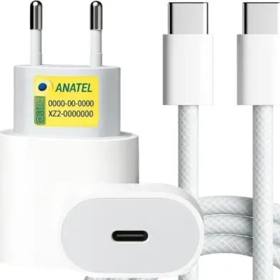 Carregador Turbo Tipo C compativel com iPhone 15, 15 pro,15 Pro Max, iPhone 16