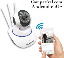 Câmera Segurança 3 Antenas Robo Baba Pet Ip Onvif Wifi Noturna Orbitronic — imagem 6
