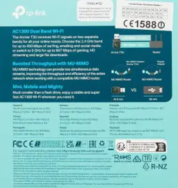 Adaptador USB wireless dual band AC1300 TP-Link Archer T3U, Preto, Pequeno — imagem 7