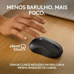 Mouse Sem Fio Logitech M240 com Conexão Bluetooth, Clique Silencioso — imagem 3