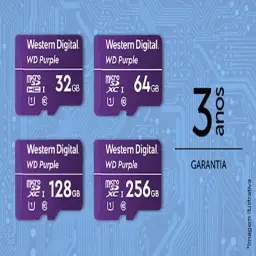 Cartão de Memória Com 3 anos de Garantia Micro SD 64GB WD Purple Intelbras — imagem 6
