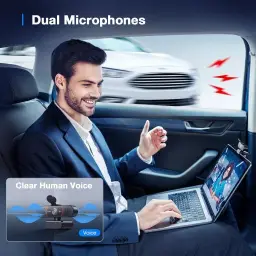 EMEET Webcam C960 4K para PC, sensor Sony UHD 4K, foco automático PDAF — imagem 4