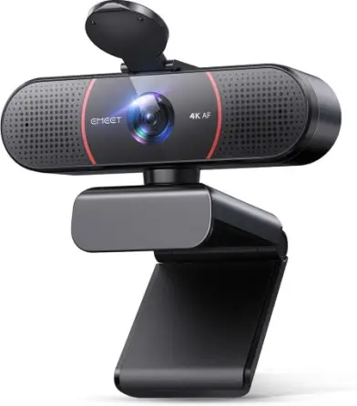 EMEET Webcam C960 4K para PC, sensor Sony UHD 4K, foco automático PDAF