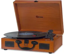 Raveo Vitrola com USB e Bluetooth, Sonetto Wood, 10W, marrom — imagem 2
