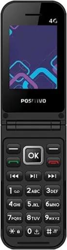 Celular POSITIVO P51, Flip, Função Modem, 4G, Câmera Traseira, Tela 2,4" LCD — imagem 5