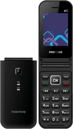 Celular POSITIVO P51, Flip, Função Modem, 4G, Câmera Traseira, Tela 2,4" LCD — imagem 1
