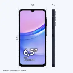 Smartphone Samsung Galaxy A15 4G 128GB - Azul Escuro — imagem 3