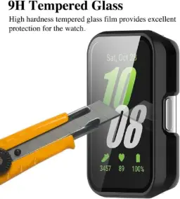 Capa Case Bumper Preto Com Película P/Galaxy Fit 3 — imagem 6