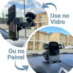 Suporte Celular para Carro, 360°, Antivibração, Antiqueda — imagem 5
