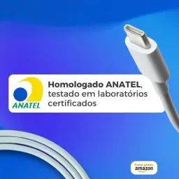 Cabo USB-C 2 metros Tipo C Turbo Ultra Rapido Reforçado Android e Iphone — imagem 5