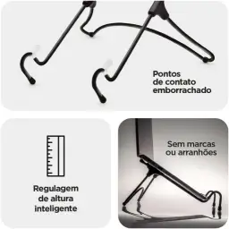 OCTOO, Suporte para notebook Uptable, Preto — imagem 4
