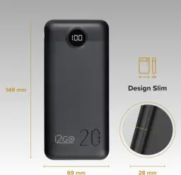 I2GO, Carregador Portátil (Power Bank) Ultra Rápido 20000mAh — imagem 8
