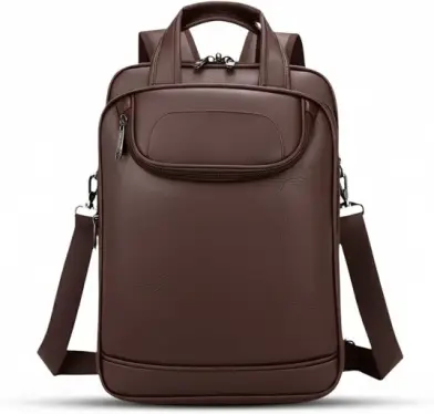 Mochila Couro Reforçada Executiva Grande Mochila para Notebook Trabalho Viagem