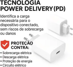 Carregador Turbo Tipo C Compatível com iPhone 15, 15 pro, 15 Pro Max, iPhone 16 — imagem 6