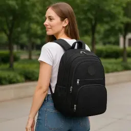 Mochila Feminina Masculina Tactel Notebook Escolar Resistente Grande Costas — imagem 8