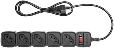 Protetor Eletrônico Filtro de Linha com 5 tomadas EPE 205 Preto Intelbras — imagem 2