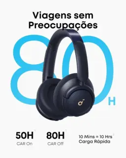 soundcore Q30 da Anker, Fone de Ouvido Bluetooth Sem Fio, ANC Híbrido Ativo — imagem 4