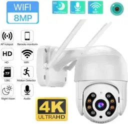 Câmera De Segurança Wi-fi Externa À Prova D'água Full Hd Gira 360 Bivolt — imagem 2