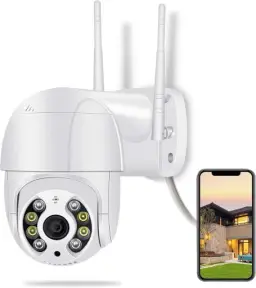 Câmera De Segurança Wi-fi Externa À Prova D'água Full Hd Gira 360 Bivolt — imagem 1