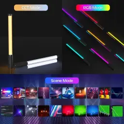 ULANZI VL119 BASTÃO DE LUZ PORTÁTIL, Luz LED RGB 360° para Fotografia e — imagem 2