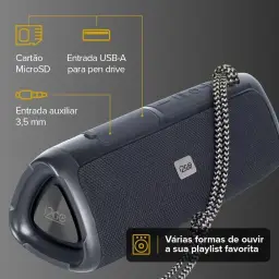 I2GO, Caixa De Som Bluetooth 3 Angle Sound. 12W RMS, Resistente à Água, Preto — imagem 7