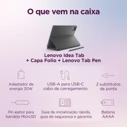 Tablet Lenovo Idea Tab Oct Core 8GB RAM 128GB com Capa e Caneta - ZAFR0856BR — imagem 10