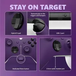 CONTROLE SEM FIO XBOX - ASTRAL PURPLE — imagem 3