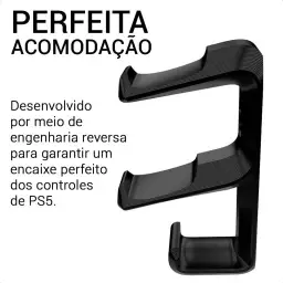 Suporte 2 Controles Playstation5 Ps5 Headphone De Parede Vn — imagem 6