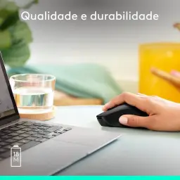 Mouse sem fio Logitech M280 com Conexão USB e Pilha Inclusa - Preto — imagem 5