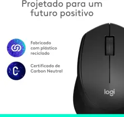 Mouse sem fio Logitech M280 com Conexão USB e Pilha Inclusa - Preto — imagem 8