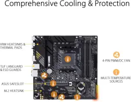 Placa Mãe Asus TUF GAMING B550M-PLUS AMD AM4 DDR4 mATX — imagem 5
