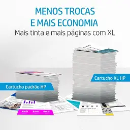 Cartucho de Tinta HP 664 Preto Original (F6V29AB) Para Impressora Deskjet 2136 — imagem 7