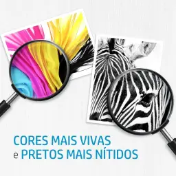 Cartucho de Tinta HP 664 Preto Original (F6V29AB) Para Impressora Deskjet 2136 — imagem 4